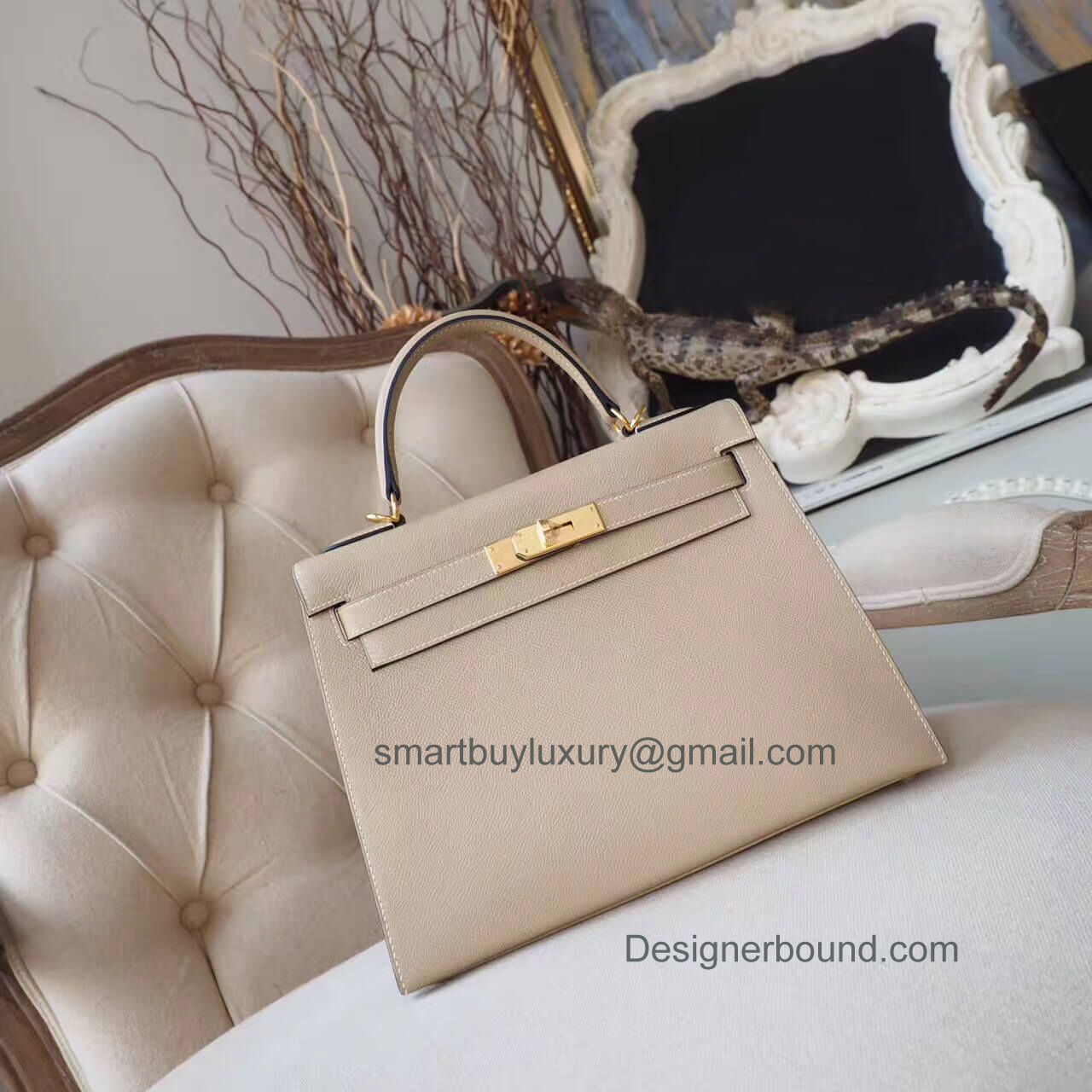 Hermes Kelly 28 Bag in s2 Trench Epsom GHW